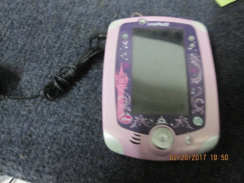 lot 114 image: box of toys and misc the leap pad 2...