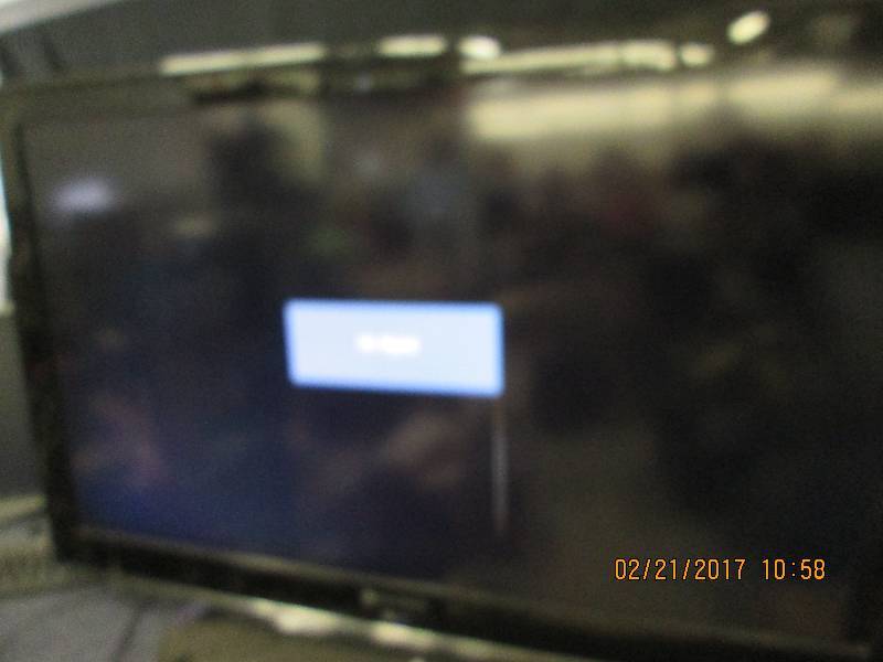 lot 149 image: element 42 tv screen has lines in ...