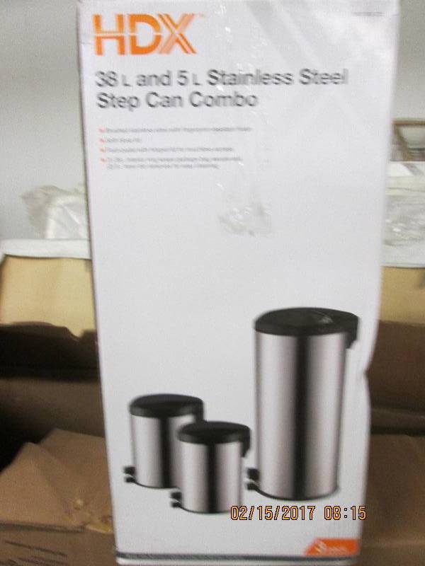 lot 1 image: hdx 38land 5l stainless steel step ...