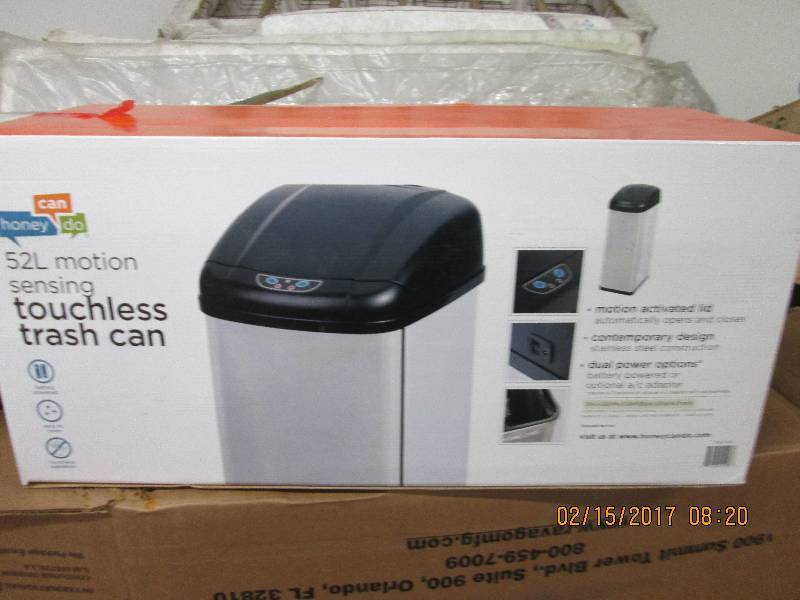 lot 3 image: 52L motion sensing touchless trash ...