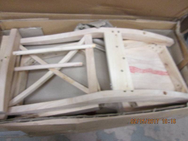 lot 28 image: xwood chair 2 in carton (needs fixi...