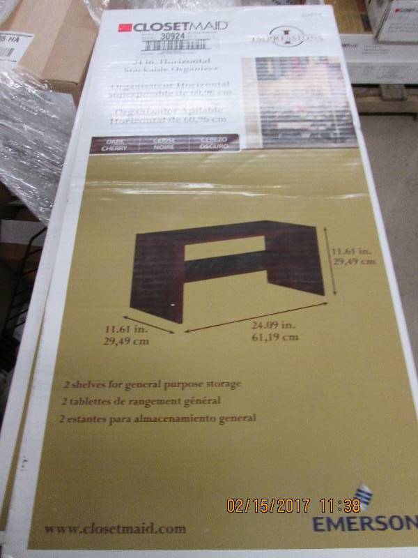 lot 65 image: Closetmaid 24in Horizontal stackabl...