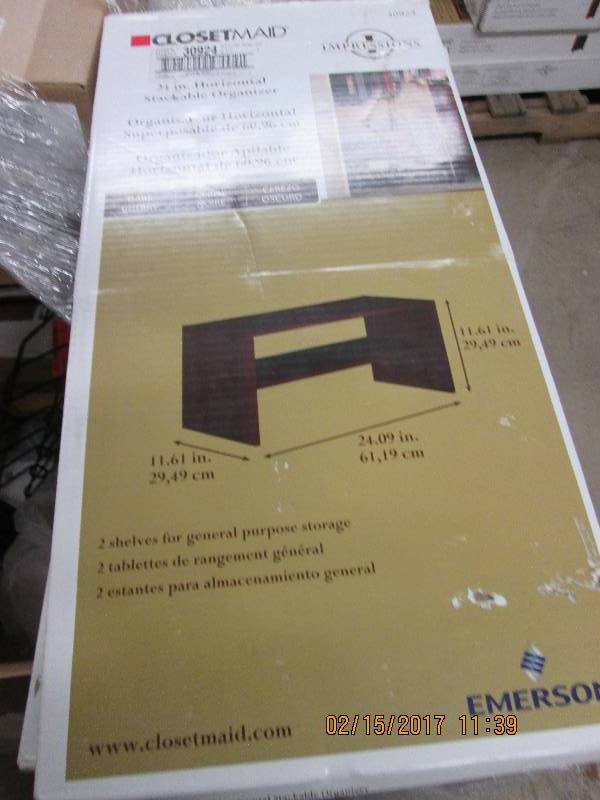lot 66 image: Closetmaid 24in Horizontal stackabl...