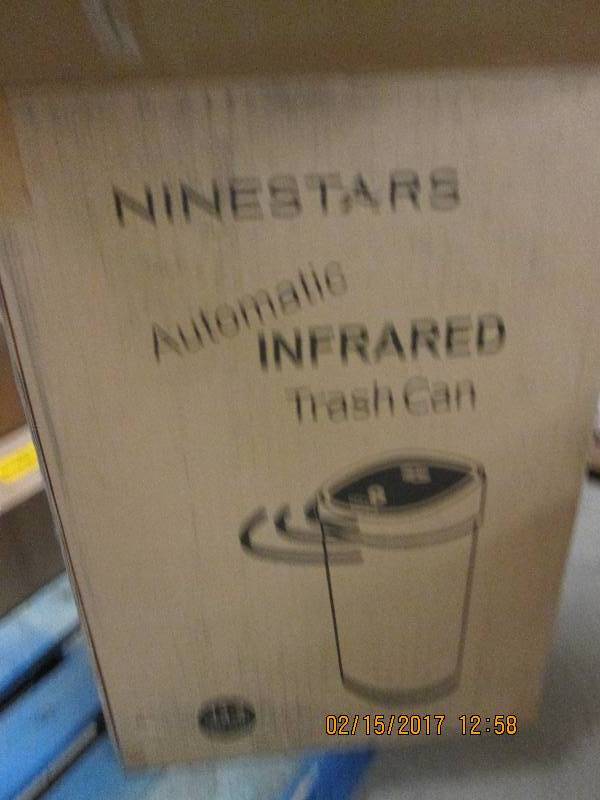 lot 93 image: Ninestar Automatic infrared Trash c...