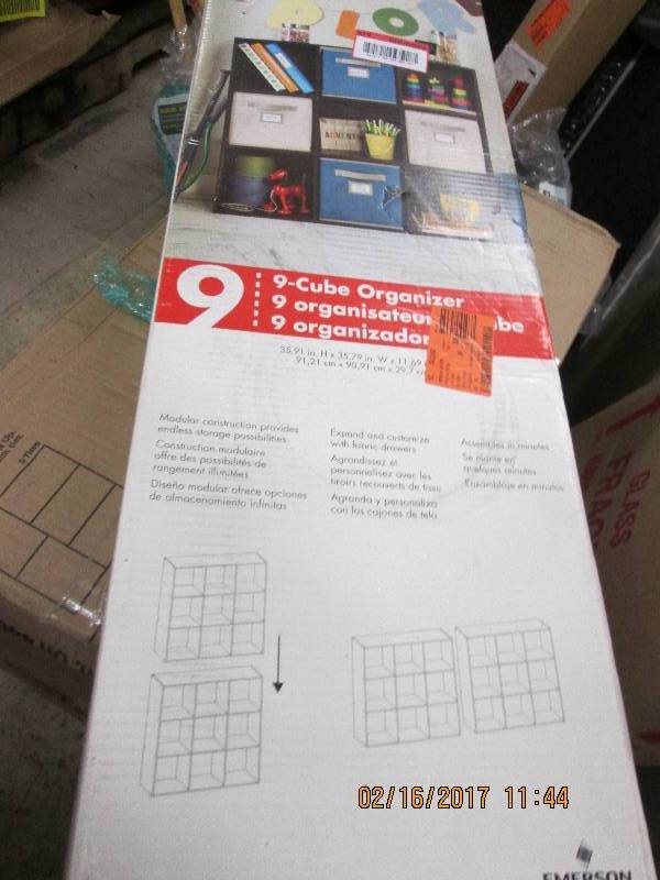 lot 139 image: closetmaid 9 cube organizer espress...