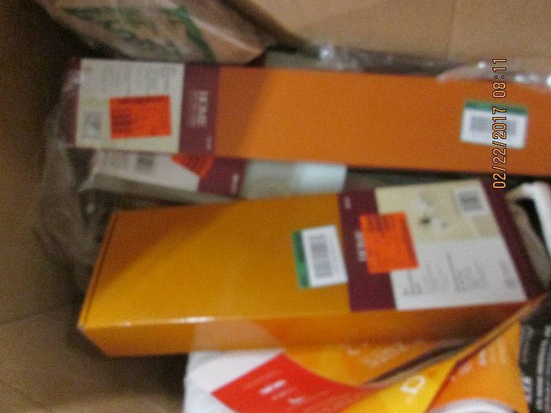 lot 148 image: box of glass shelving and floating ...