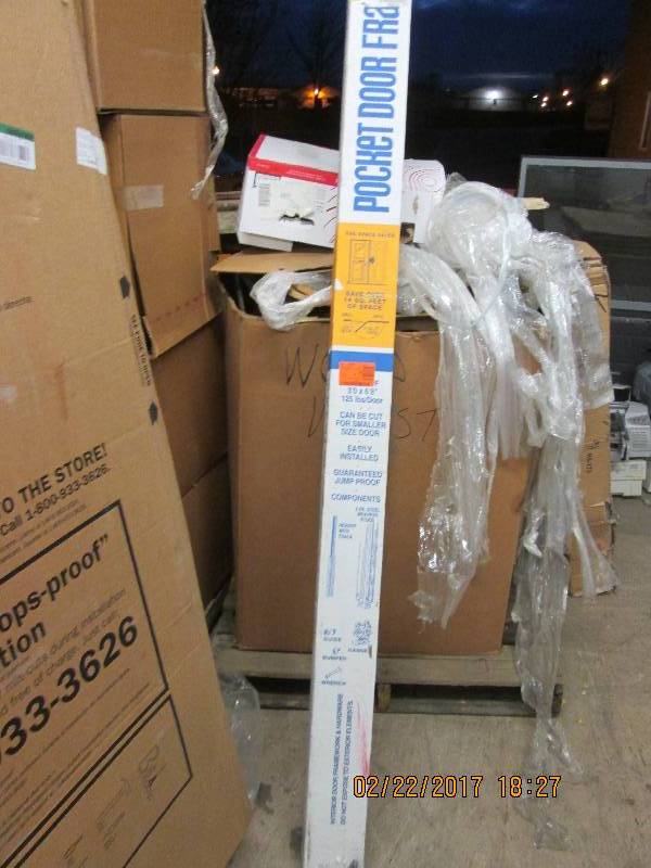 lot 180 image: pocket door frame 3 foot x 6 foot 8...