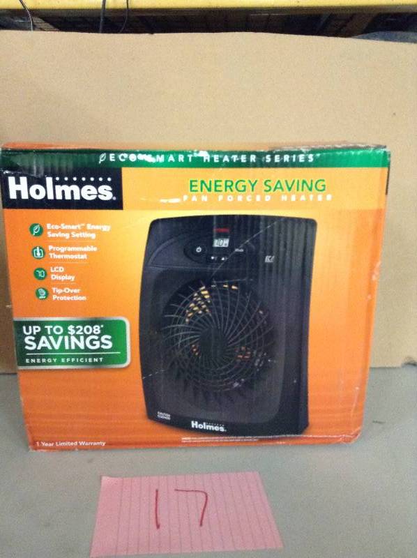 lot 17 image: Holmes Energy Saving Fan Forced Heater - HEH8031-TG