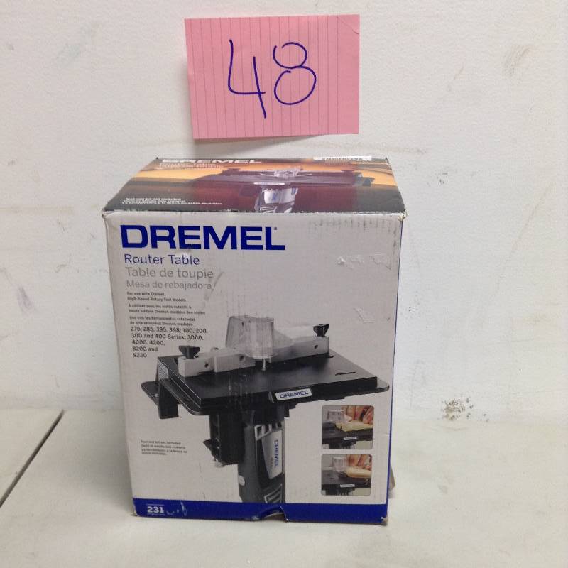 lot 48 image: Dremel 231 ShaperRouter Table  open box never used