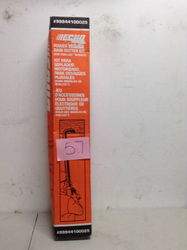lot 57 image: ECHO Rain Gutter Cleaning Kit New