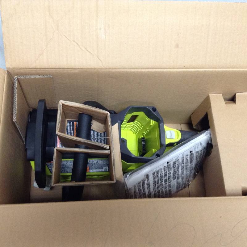 lot 61 image: Ryobi 14 in. 40-Volt Brushless Cordless Chainsaw - Battery and Charger Not Included new