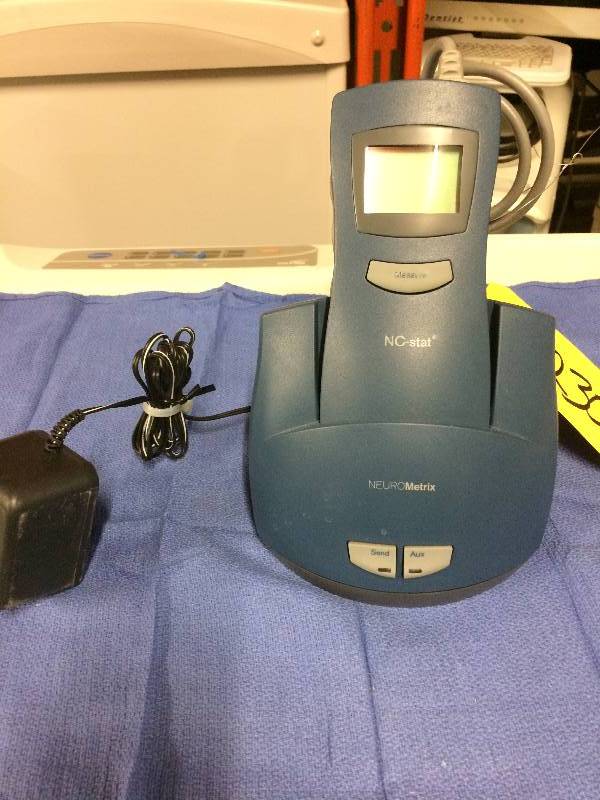 lot 9 image: Retails Used $399 NeuroMetrix NC-Stat Nerve Conduction Test Machine Monitor Tester & Docking Station Model No. NC-002 NC-020 Neurology Medical Clinic - Super Condition