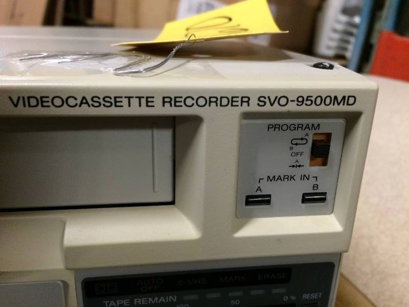 lot 49 image: Sony Medical Ultrasound Recorder SVO-9500MD VCR SVHS Hi-Fi VCR Video Cassette - Comes With Power Cord (not pictured) Super Condition