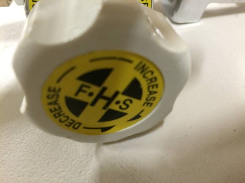 lot 55 image: fitzsimmons hospital pressure gauge - Like New