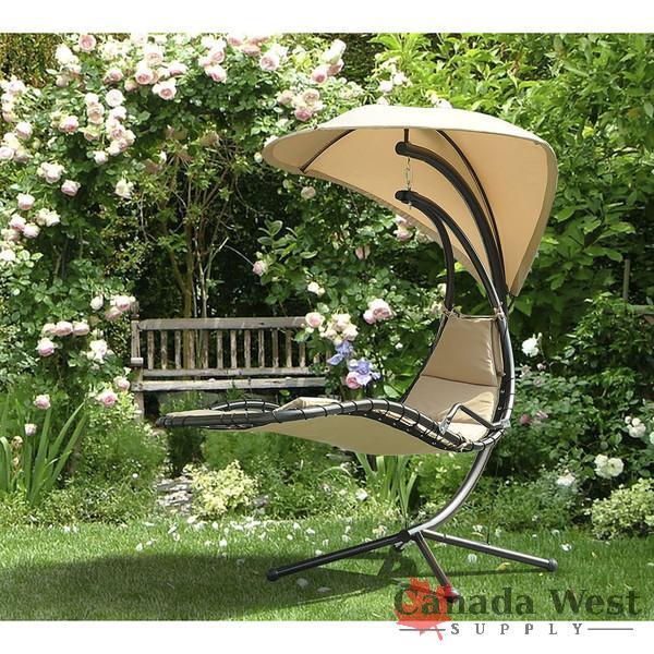 NEW SWINGING HAMMOCK CANOPY LOUNGER CHAIR HJH022