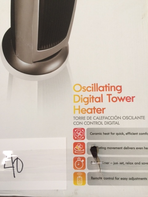 lot 40 image: Kenmore Oscillating Digital Tower Heater