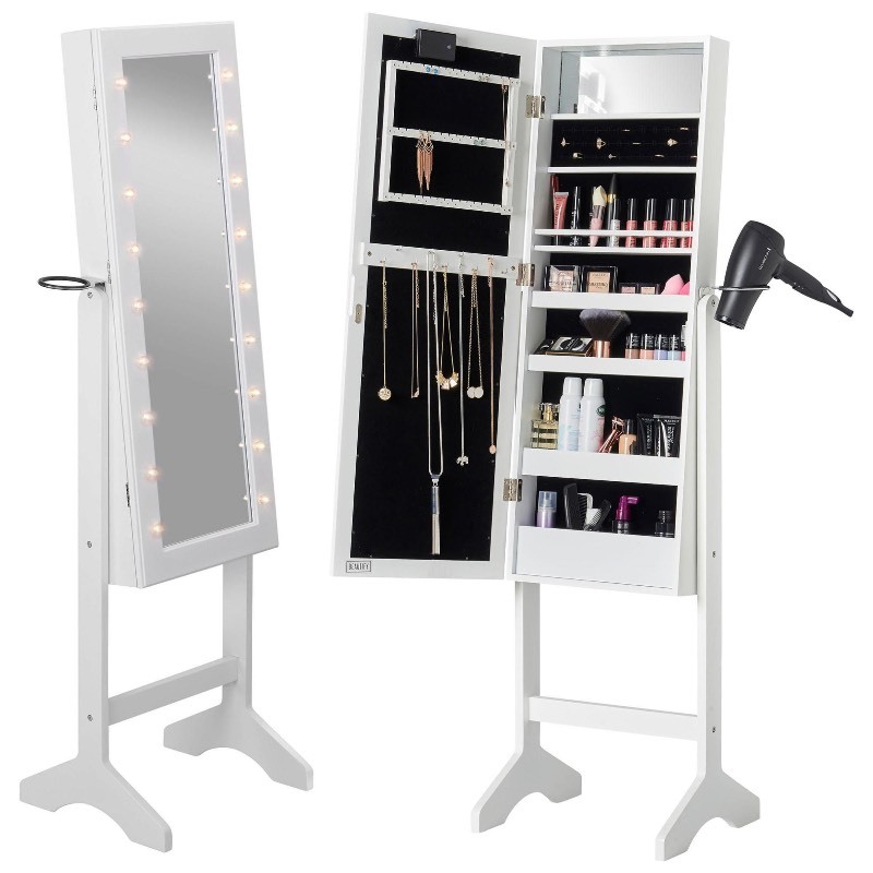 lot 54 image: Beautify Make Up Jewelry Cabinet With LED Lights