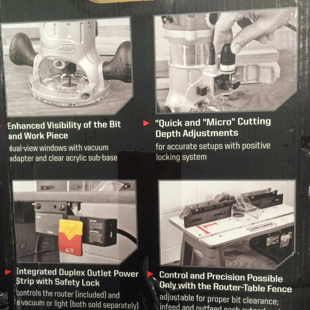 lot 21 image: Craftsman Router Table Router Combo Unit