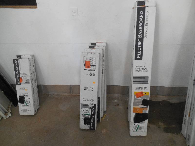 (8) Cadet  120-Volt Electric Baseboard Heater Lot in White