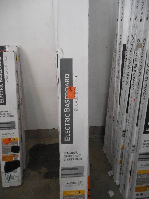 (7) Cadet 72 in. 1,500-Watt 120-Volt Electric Baseboard Heater in White