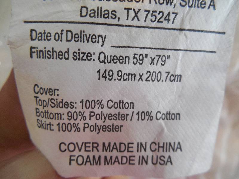Future Foam Quilted Mattress Pad Cover QUEEN