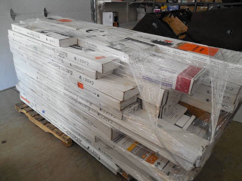PALLET LOT OF ELECTRIC BASEBOARD HEATERS, HUGE $$$