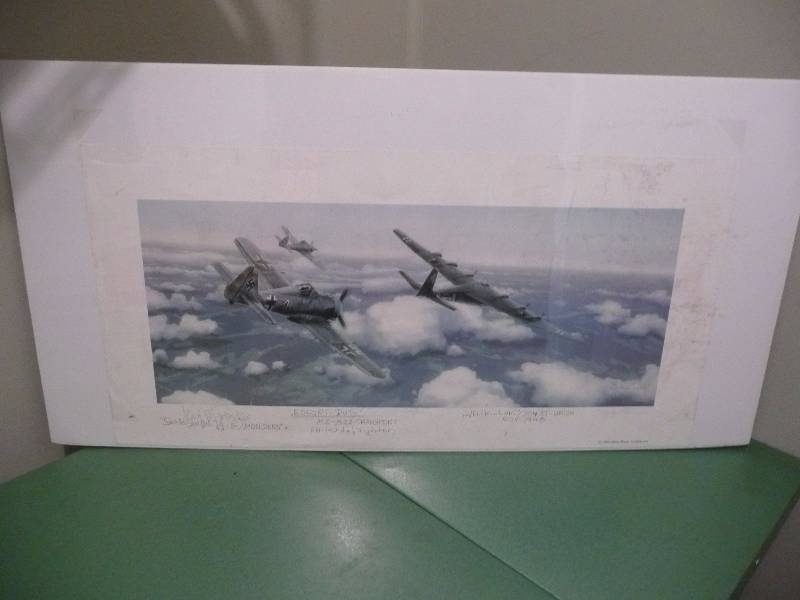 lot 14 image: Escort Duty By Darby Perrin - Artist & Pilot Signed - #042 of 500 - Approx 26wide by 13high