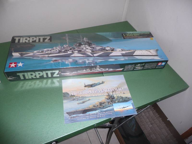 lot 47 image: Tirpitz 1350 Scale - German Battleship Tirpitz - Still In Wrapper
