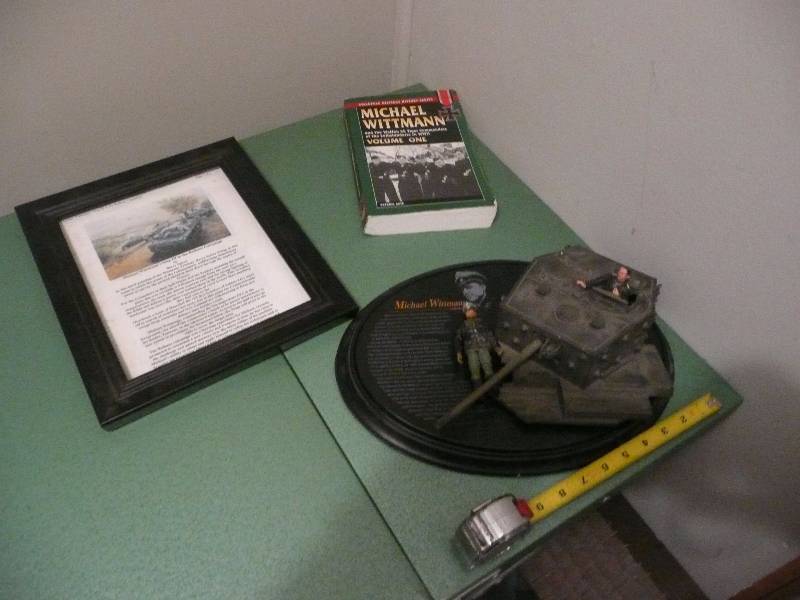 lot 55 image: Michael Wittmann Group - Tank Display, Book & Sign. - See Pictures