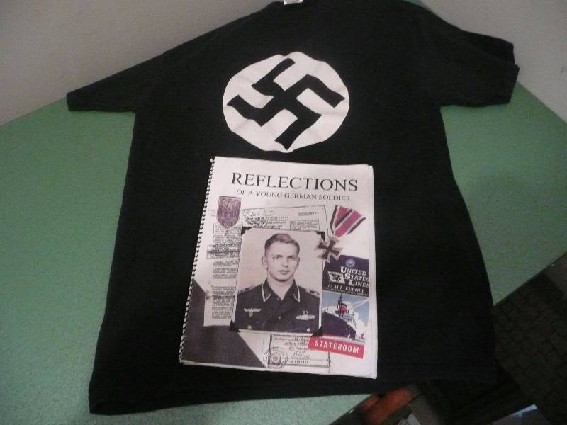 lot 72 image: Reflections Of A German Soldier (Signed Book) & T Shirt Of His Tours