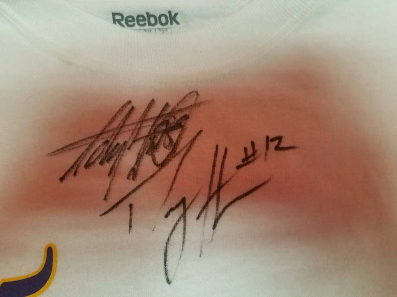 Autographed Vikings Shirt