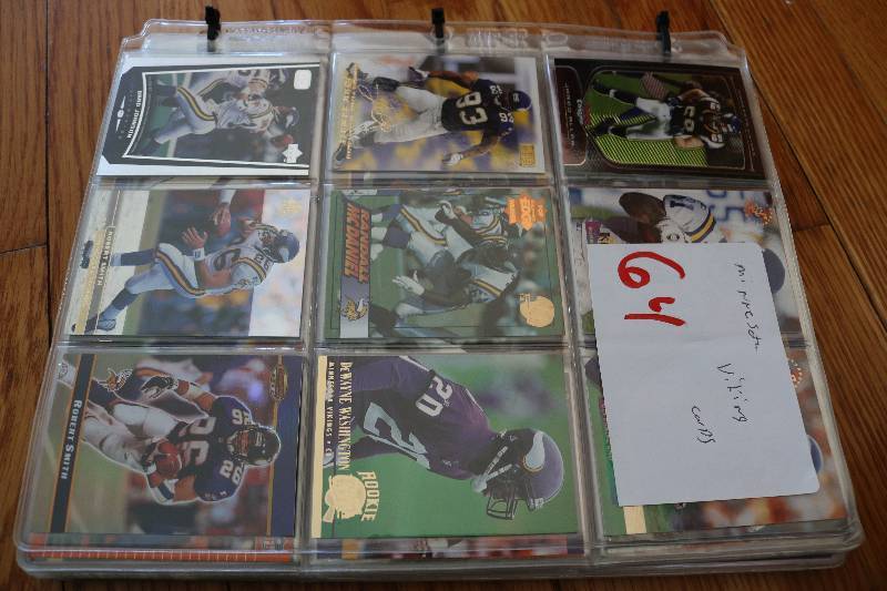 Lot of Minnesota Vikings cards...