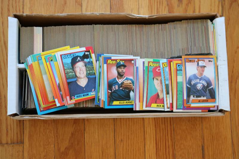 Box of 1990 Topps Baseball cards...
