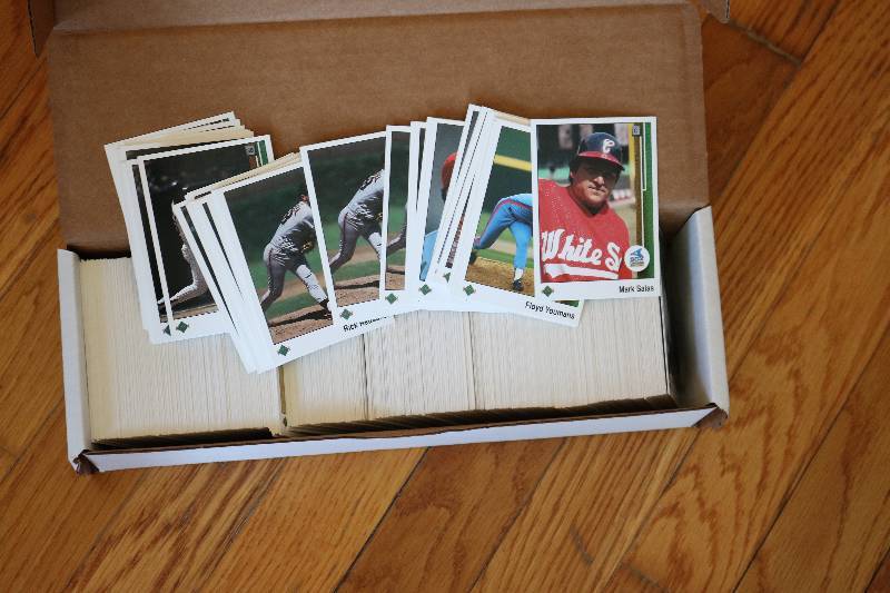 Box of 1989 Upper deck Basball card...