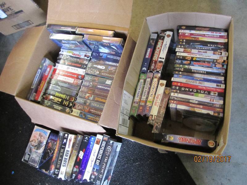 Lot of DVD and VHS Movies...