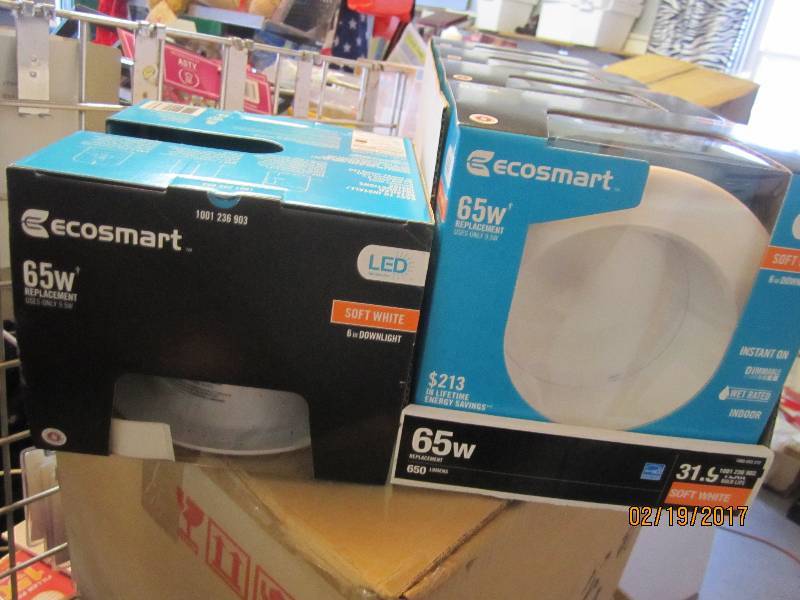 Lot of 5 Eco Smart 65 Watt LED 6 in...