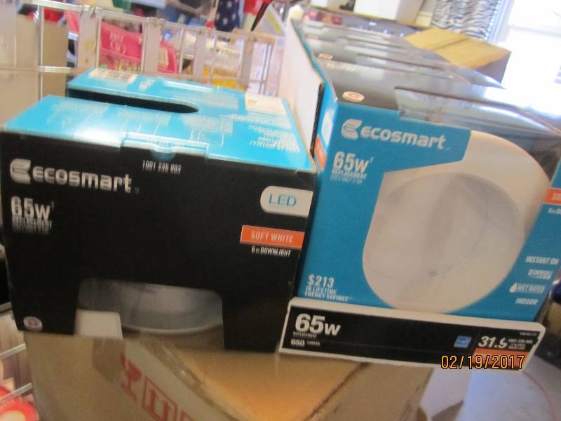 Lot of 5 Eco Smart 65 Watt LED 6 in...