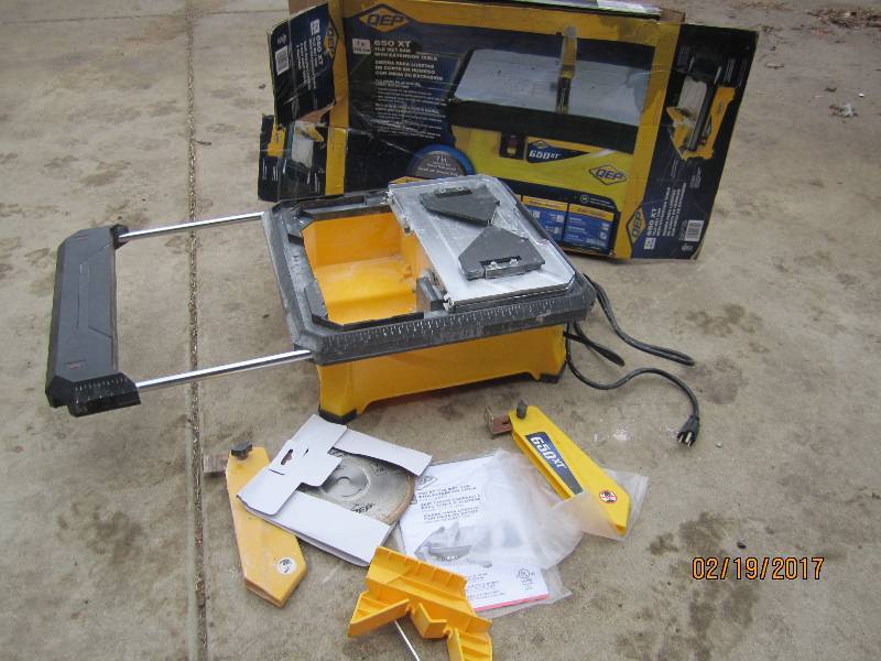 QEP Tile saw, used once for a proje...