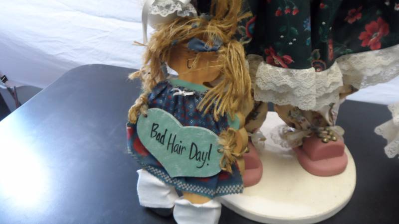 Woman and Bear Dolls