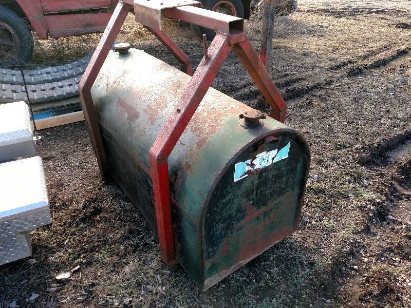 lot 15 image: Steel Diesel Fuel Tank with Framewo...