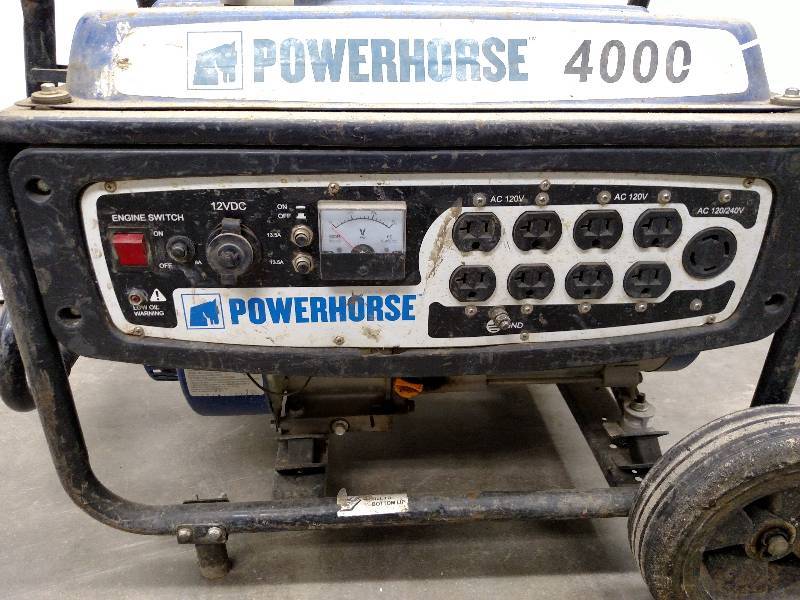 lot 33 image: Powerhorse 4000 ACDC Generator, Wo...