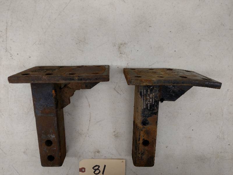 lot 81 image: (2) Pintle Hitch Mounts...