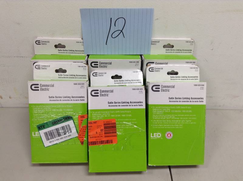 Lot of 6 Commercial Electric Satin Series Linking Accessories