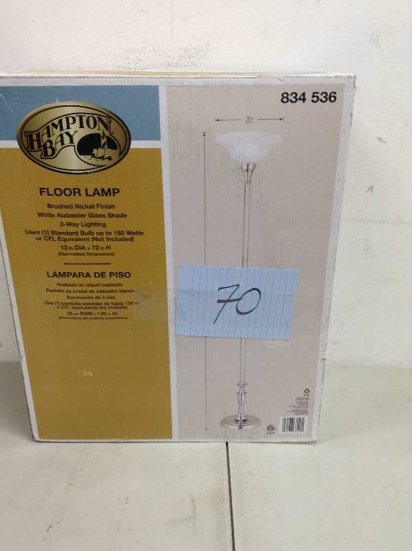 Hampton Bay Floor Lamp never used