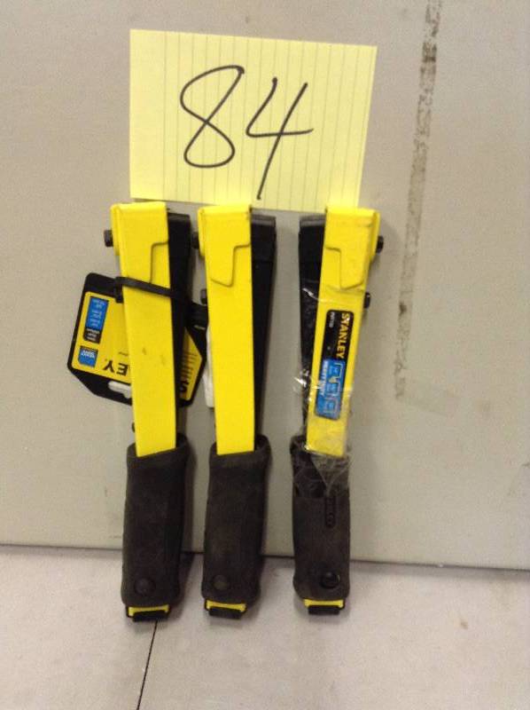Lot of 3 Stanley Tacker Hammers
