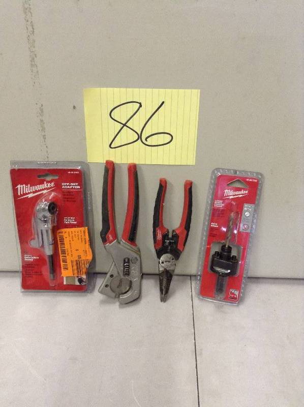 Lot of assorted Milwaukee Tools