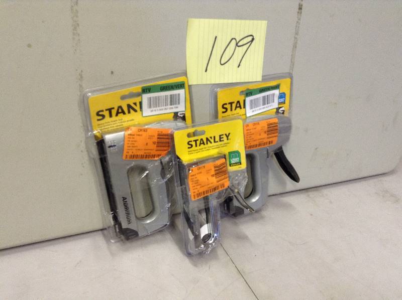 Lot of 3 Stanley Stapler