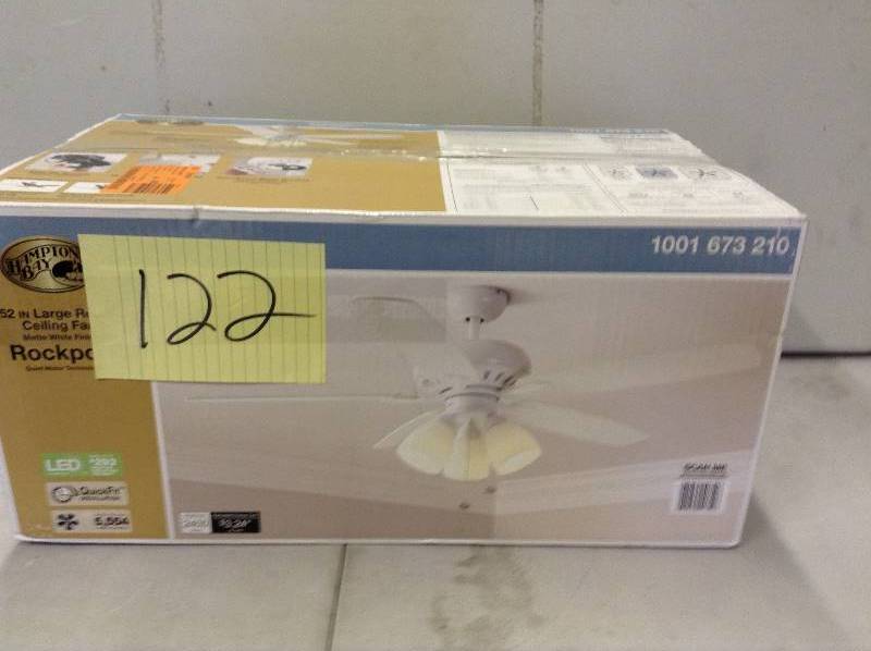 Hampton Bay 52 in Large Room Rockport Ceiling Fan