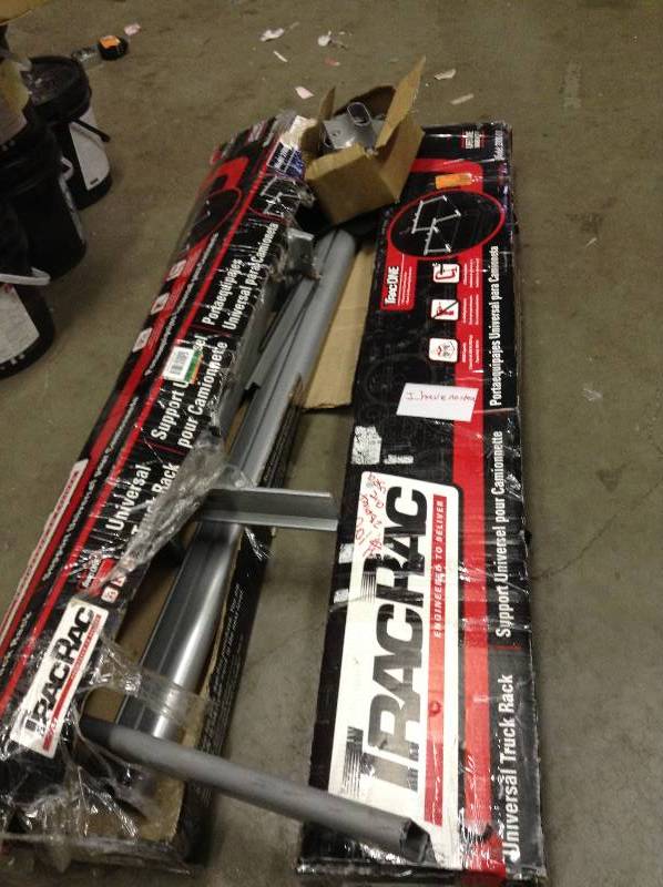 Set of 2 TracRac Universal Truck Racks- one missing hardware