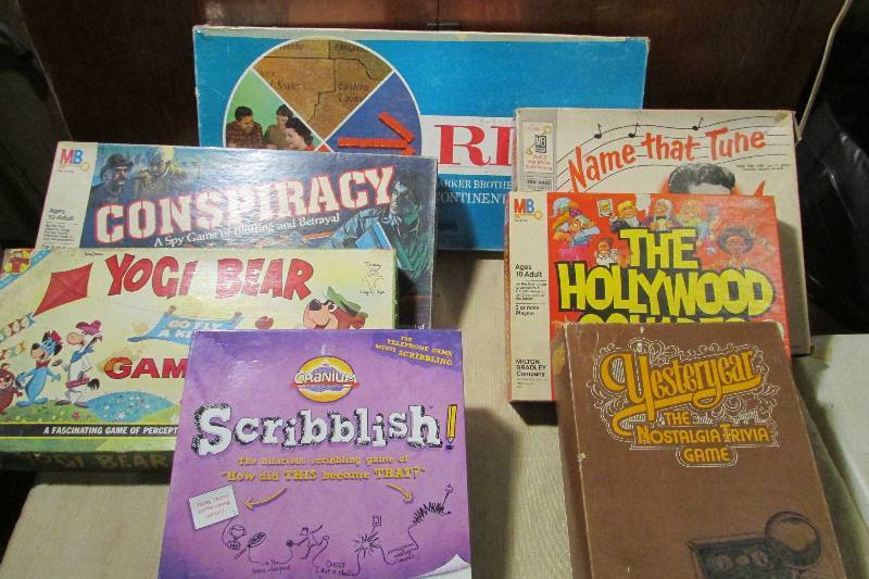Lot of 7 Vintage Board Games